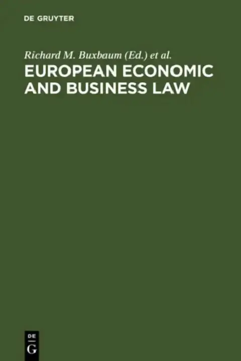 Cover of European Economic and Business Law