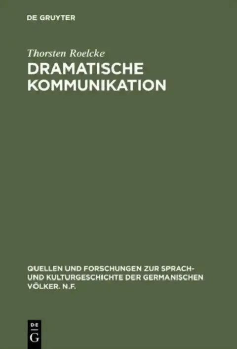Cover of Dramatische Kommunikation