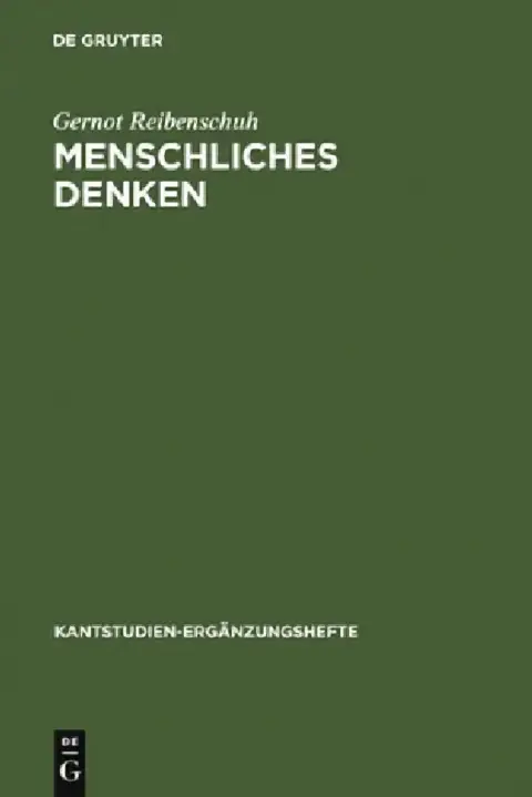 Cover of Menschliches Denken