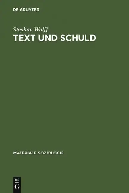 Cover of Text Und Schuld