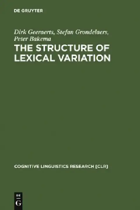 Cover of The Structure of Lexical Variation