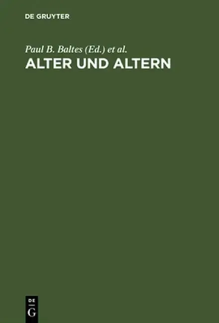 Cover of Alter Und Altern