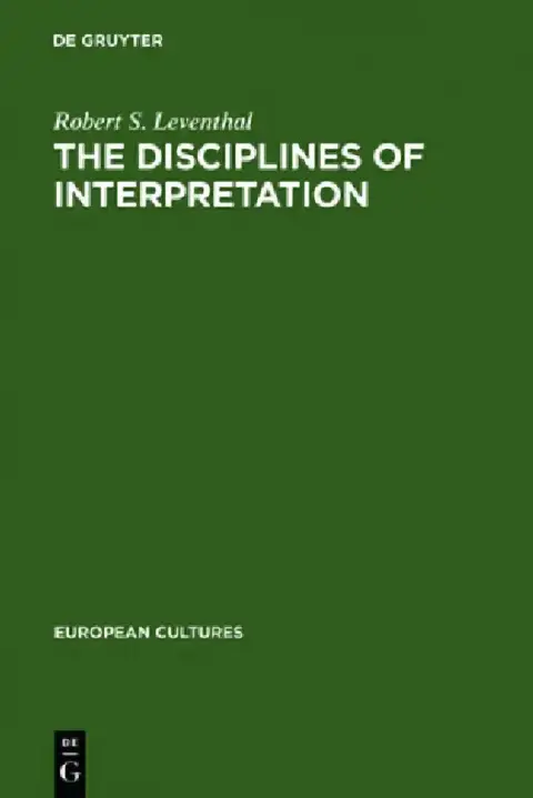 Cover of The Disciplines of Interpretation
