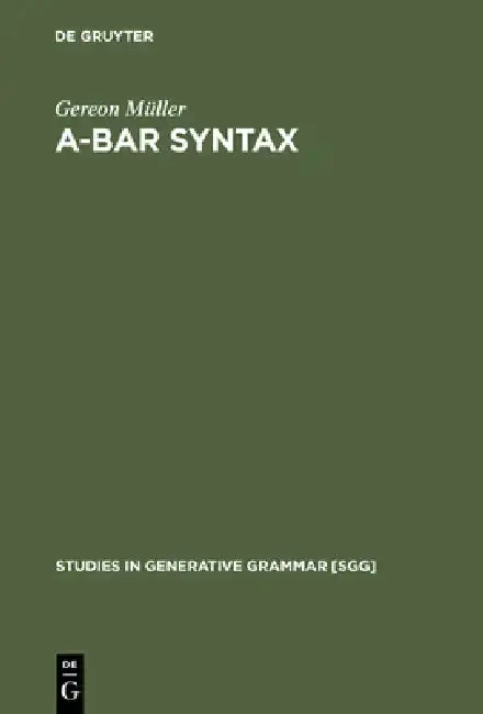 Cover of A-bar Syntax