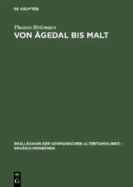 Cover of Von Ågedal bis Malt