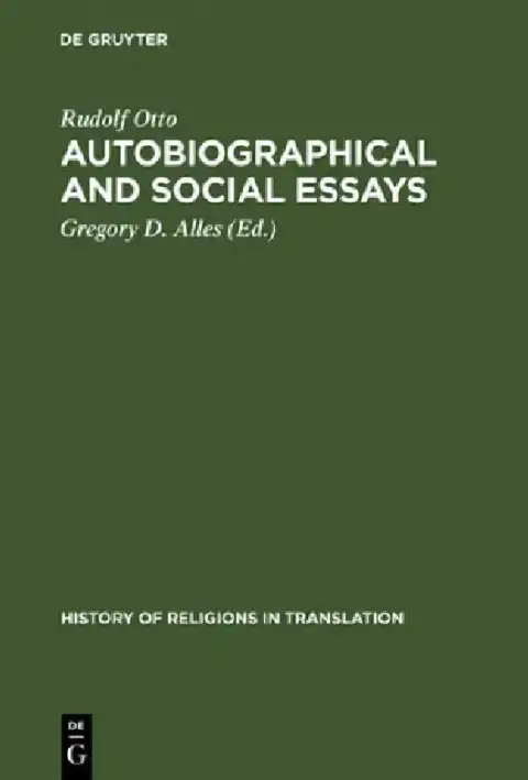 Cover of Autobiographical and Social Essays