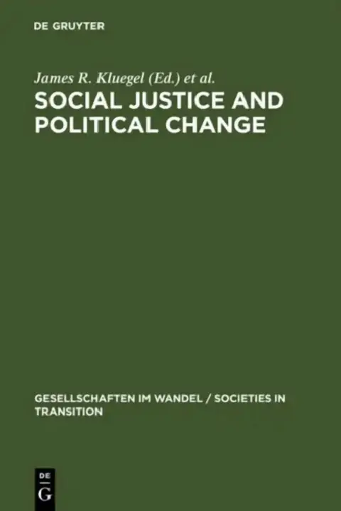 Cover of Social Justice and Political Change
