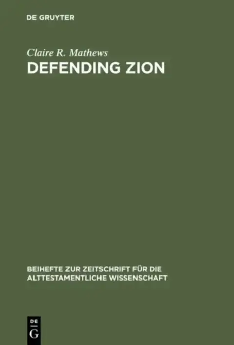 Cover of Defending Zion