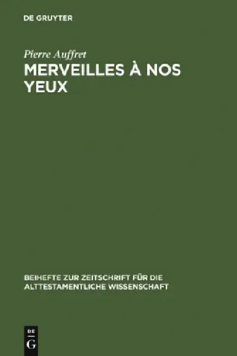Cover of Merveilles à nos yeux