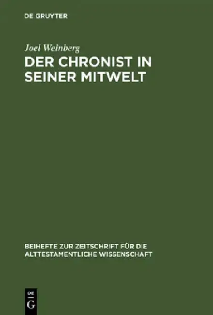 Cover of Der Chronist in seiner Mitwelt