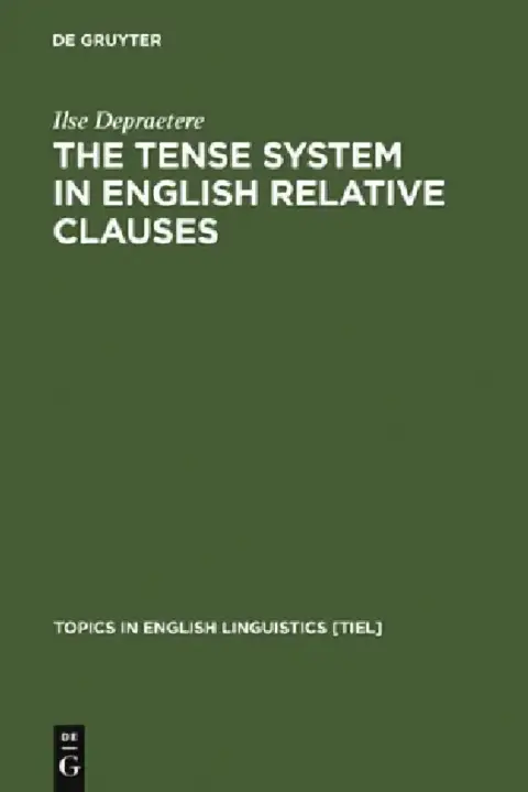 Cover of The Tense System in English Relative Clauses