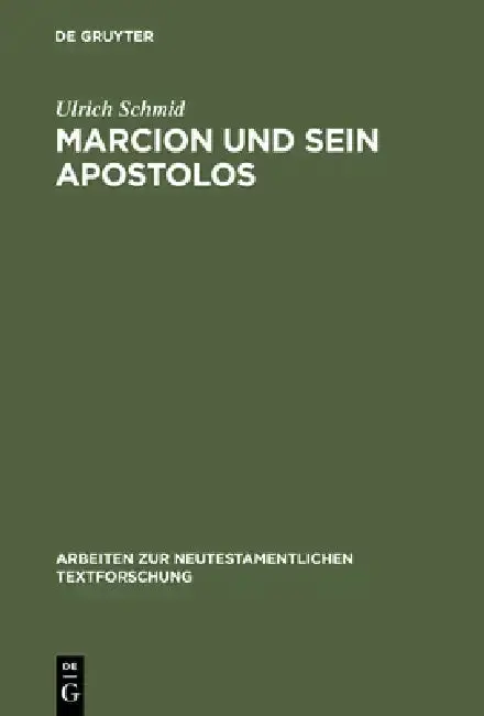 Cover of Marcion Und Sein Apostolos