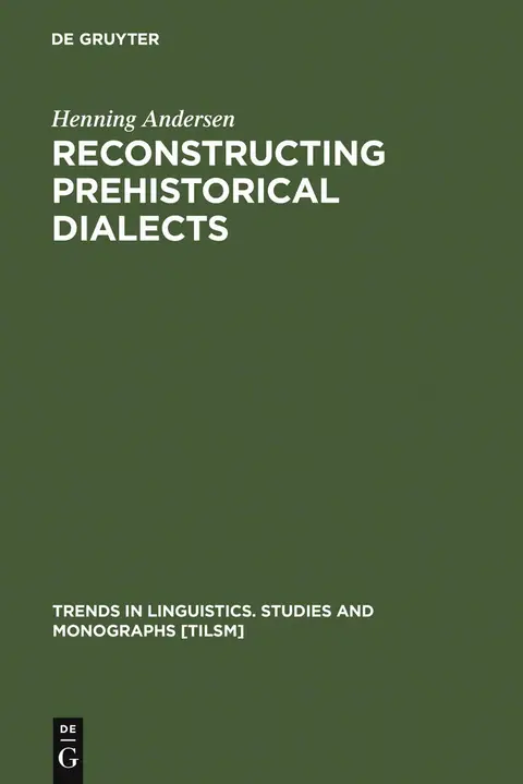 Cover of Reconstructing Prehistorical Dialects