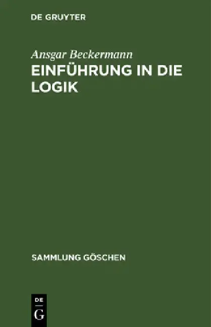 Cover of Einführung in Die Logik