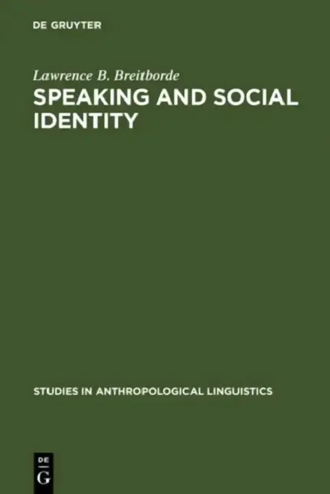 Cover of Speaking and Social Identity