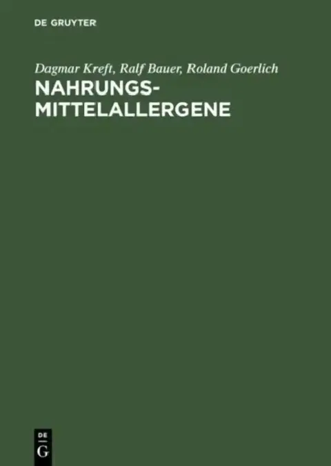 Cover of Nahrungsmittelallergene