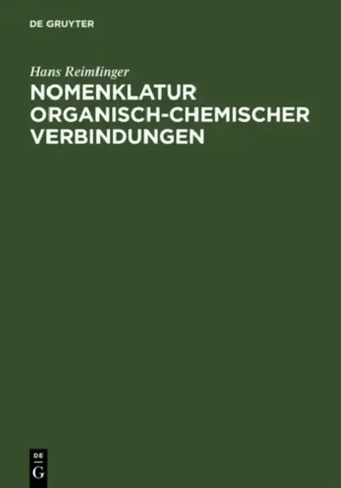 Cover of Nomenklatur Organisch-Chemischer Verbindungen