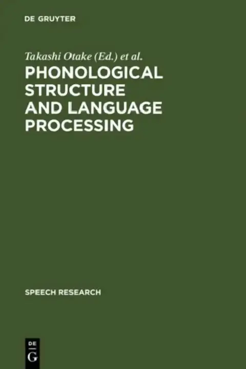 Cover of Phonological Structure and Language Processing