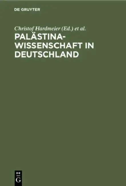 Cover of Palästinawissenschaft in Deutschland