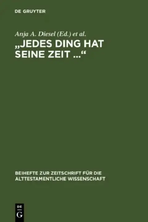Cover of "Jedes Ding Hat Seine Zeit ..."