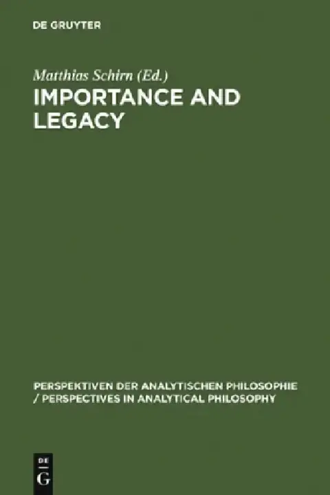 Cover of Importance and Legacy