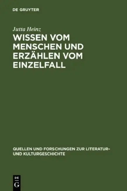 Cover of Wissen vom Menschen und Erzählen vom Einzelfall