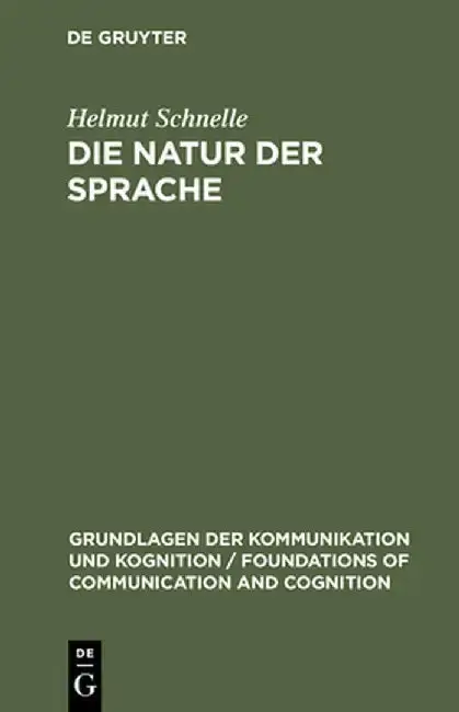 Cover of Die Natur Der Sprache