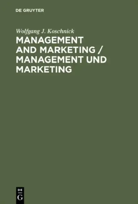 Cover of Management and Marketing/Management Und Marketing