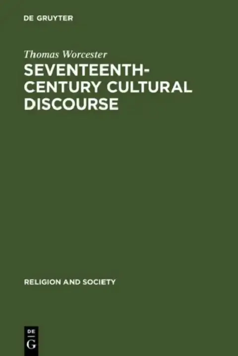 Cover of Seventeenth-Century Cultural Discourse