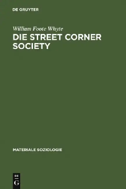 Cover of Die Street Corner Society