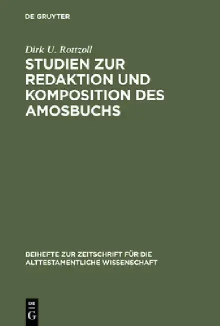 Cover of Studien zur Redaktion und Komposition des Amosbuchs