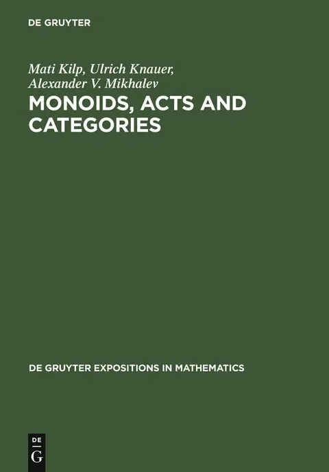 Cover of Monoids, Acts and Categories