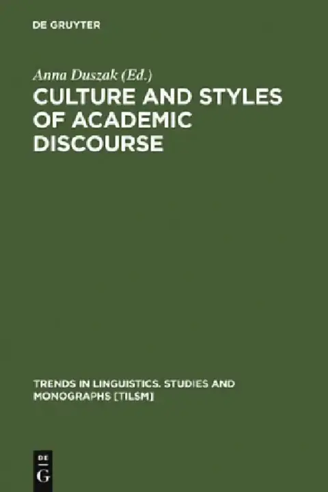 Cover of Culture and Styles of Academic Discourse