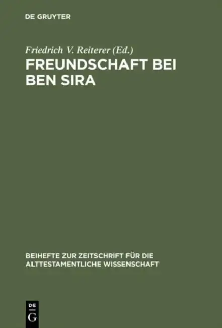 Cover of Freundschaft bei Ben Sira