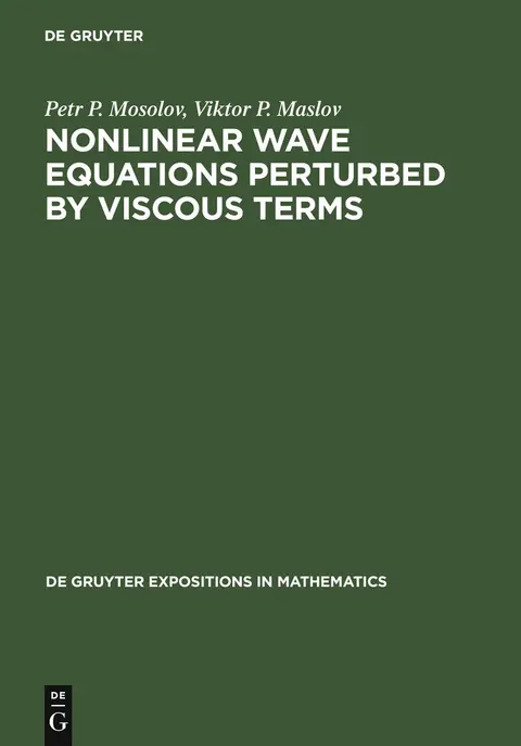 Cover of Nonlinear Wave Equations Perturbed by Viscous Terms