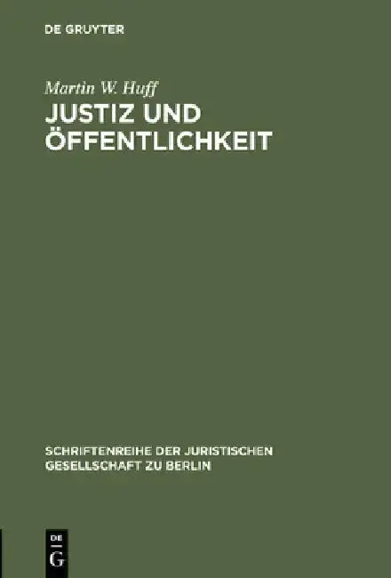 Cover of Justiz und Öffentlichkeit