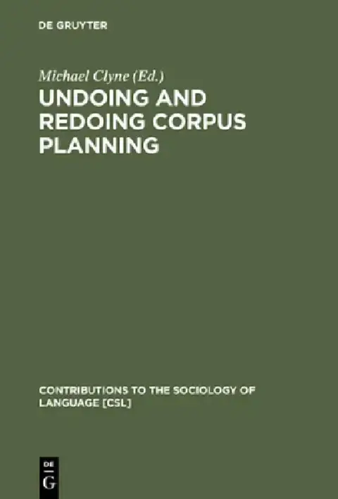 Cover of Undoing and Redoing Corpus Planning