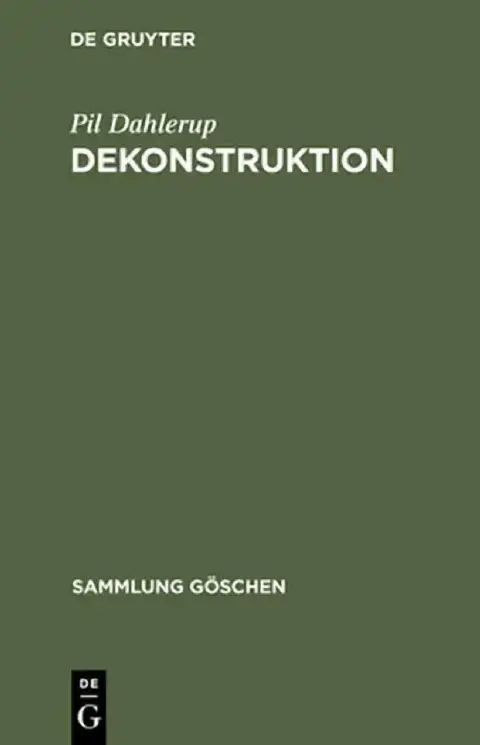 Cover of Dekonstruktion