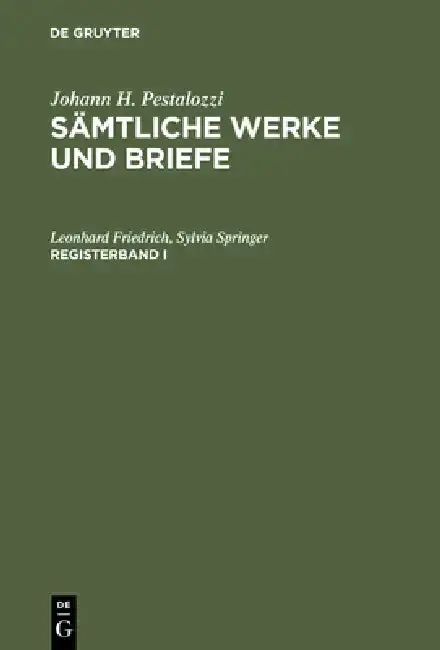 Cover of Sämtliche Werke und Briefe. Registerband 1