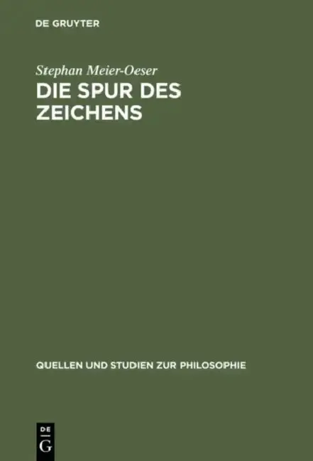 Cover of Die Spur Des Zeichens