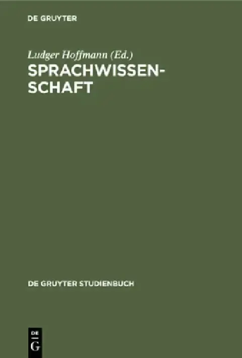 Cover of Sprachwissenschaft