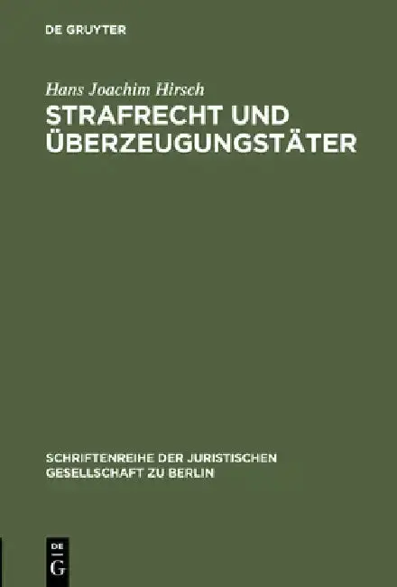 Cover of Strafrecht und Überzeugungstäter