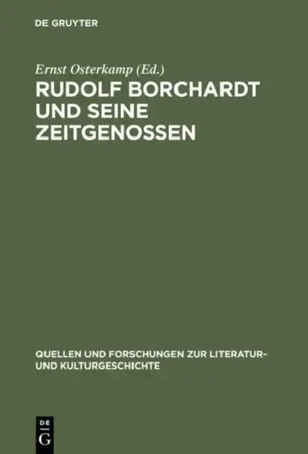 Cover of Rudolf Borchardt und seine Zeitgenossen