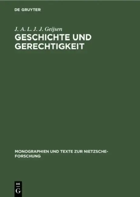 Cover of Geschichte Und Gerechtigkeit