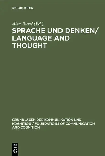 Cover of Sprache Und Denken / Language and Thought