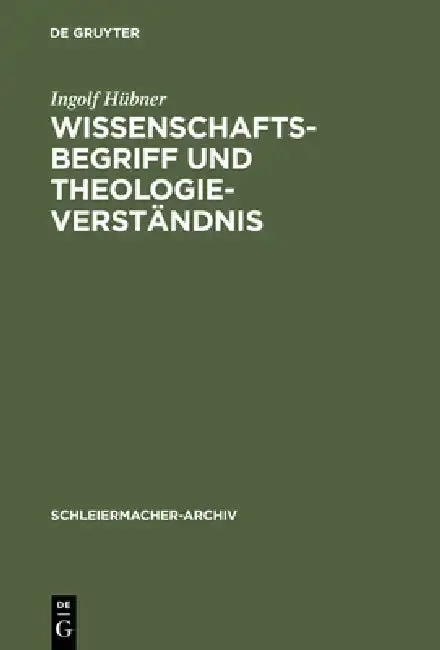 Cover of Wissenschaftsbegriff und Theologieverständnis