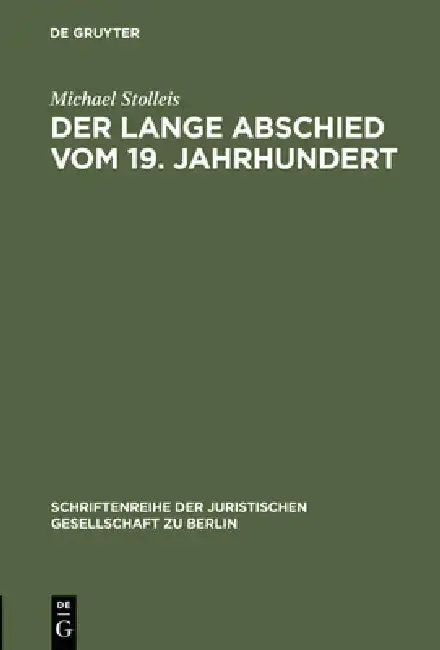 Cover of Der lange Abschied vom 19. Jahrhundert