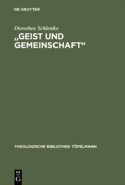 Cover of "Geist Und Gemeinschaft"