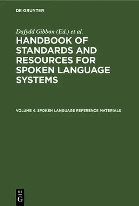 Cover of Spoken Language Reference Materials