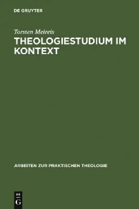 Cover of Theologiestudium im Kontext